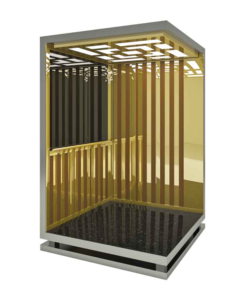 F-1013 Dekoratif Desenli Gold